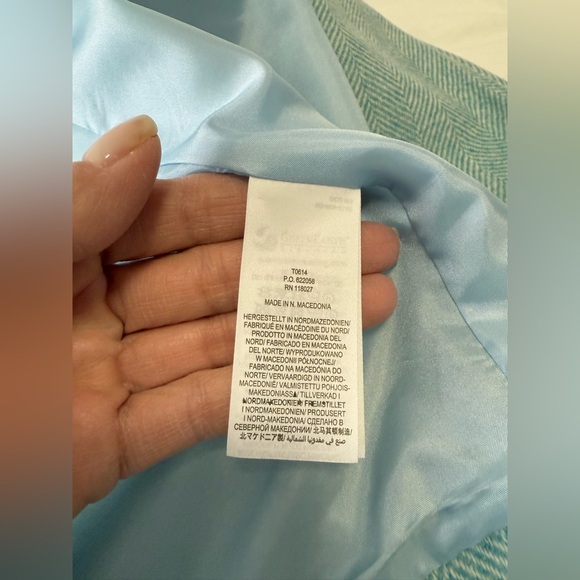 Boden | Women’s SZ US 16/18 | HERITAGE British Tweed Turquoise Blazer Wool - Picture 9 of 11